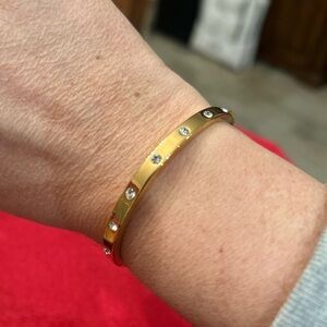 Kate Spade Gold Bracelet with Crystal Details